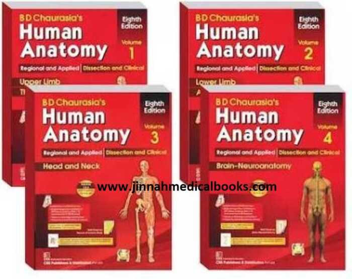 B.D Chaurasia's Human Anatomy 8th - 4 Vol Set