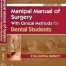 Manipal Manual Of Surgery With Clinical Methods For Dental Students 3Ed (Pb 2014) 3rd Edition