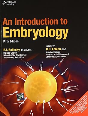 An Introduction To Embryology 5Ed (Pb 2012) Paperback – January 1, 2012