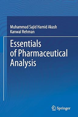 Essentials of Pharmaceutical Analysis 1st ed. 2020 Edition