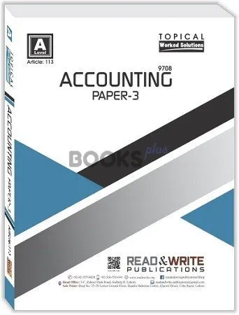 Accounting A2 Level P3 Topical Solved Art #113