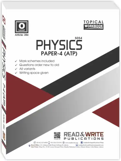 Physics Paper 4 O Level P4 ATP Topical Workbook Art #284
