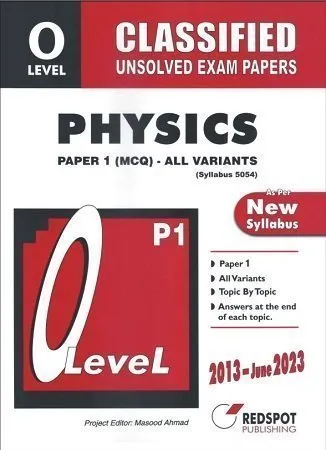 Redspot O Level Classified Physics Paper 1