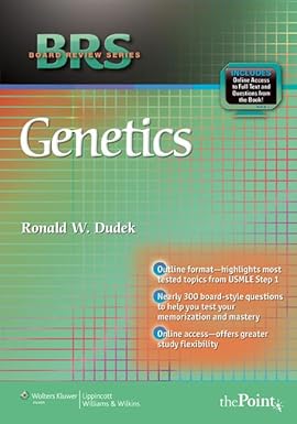 BRS Genetics (Board Review Series) 1st Edition