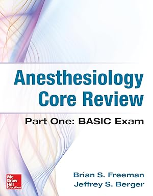 Anesthesiology Core Review 1st Edition
