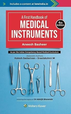 A First Handbook of Medical Instruments