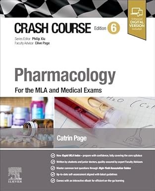 Crash Course Pharmacology: For the MLA and Medical Exams 6th Edition