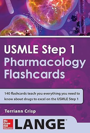 USMLE Pharmacology Review Flash Cards 1st Edition