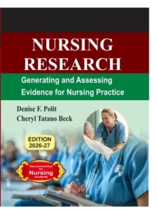 Nursing Research by Denis F. Polit 2026-2027